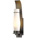 Sea Coast Outdoor Wall Sconce - Coastal Dark Smoke / Opal