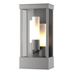 Portico Outdoor Wall Sconce - Coastal Burnished Steel / Opal