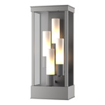 Portico Outdoor Wall Sconce - Coastal Burnished Steel / Opal