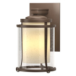 Meridian Outdoor Wall Sconce - Coastal Bronze / Opal and Seeded