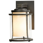 Meridian Outdoor Wall Sconce - Coastal Dark Smoke / Opal and Seeded