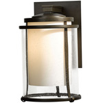 Meridian Outdoor Wall Sconce - Coastal Bronze / Opal and Seeded