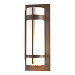 Banded Outdoor Wall Sconce - Coastal Bronze / Opal