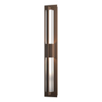 Double Axis Outdoor Wall Sconce - Coastal Bronze / Clear