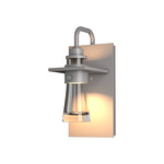 Erlenmeyer Outdoor Wall Sconce - Coastal Burnished Steel / Clear
