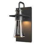 Erlenmeyer Outdoor Wall Sconce - Coastal Black / Clear