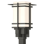 Tourou Outdoor Post Light - Coastal Natural Iron / Opal