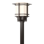 Tourou Outdoor Post Light - Coastal Dark Smoke / Opal