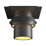 Twilight Small Dark Sky Outdoor Semi Flush Ceiling Light - Coastal Natural Iron