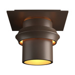 Twilight Small Dark Sky Outdoor Semi Flush Ceiling Light - Coastal Bronze