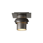 Twilight Small Dark Sky Outdoor Semi Flush Ceiling Light - Coastal Dark Smoke