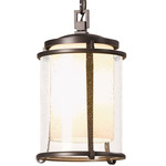 Meridian Outdoor Pendant - Coastal Bronze / Opal and Seeded