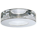 Faretti Lei 3.5 Inch MR16 GU10 LED Recessed Downlight - Polished Stainless Steel / Clear