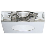 Faretti Lui 3.5 Inch MR16 GU10 LED Recessed Downlight - Polished Stainless Steel / Clear