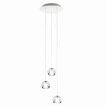 Multispot Beluga Basic Canopy Multi-Light Pendant - White / Transparent