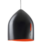 Oru Pendant - Black / Black / Red