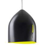 Oru Pendant - Black / Black / Green