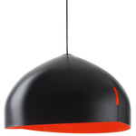 Oru Pendant - Black / Black / Red