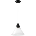Polair Pendant - Black / Transparent