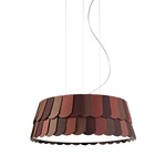 Roofer Low Pendant - White / Orange
