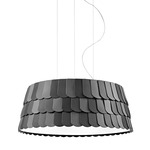 Roofer Low Pendant - White / Anthracite