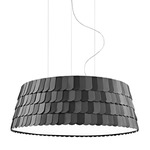 Roofer Low Pendant - White / Anthracite