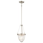 Atrio 232 Pendant - Brushed Nickel / Clear