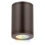 Tube 5IN Architectural Color Changing Ceiling Light - Bronze / White