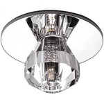 Princess Recessed Beauty Spot with Remodel Housing - Chrome / Crystal