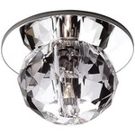 Empress Recessed Beauty Spot with Remodel Housing - Chrome / Crystal