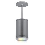 Tube Architectural Wide Flood Color Changing Pendant - Graphite / White