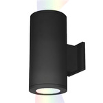 Tube 5IN Architectural Up and Down Color Changing Wall Light - Black / Clear