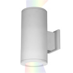 Tube 5IN Architectural Up and Down Color Changing Wall Light - White / Clear