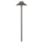 Tiki 12V Path Light - Bronze on Aluminum / Clear