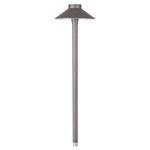 Tiki 12V Path Light - Bronze on Aluminum / Clear