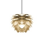 Silvia Pendant - Black / Brushed Brass