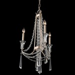 Barcelona Chandelier - Transcend Silver / Crystal