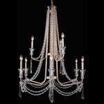 Barcelona Chandelier - Transcend Silver / Crystal