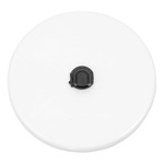 4 Inch Round Canopy Cover - White