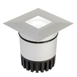 Sun3 Square LED Recessed Uplight/Steplight - Satin Aluminum