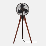 Arden Pedestal Fan - Oil Rubbed Bronze / Walnut