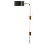 Overture Plug-in Wall Sconce - Antique Brass