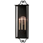 Giatti Outdoor Wall Light - Midnight / Clear Seeded