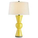 Upbeat Table Lamp - Yellow / Off White