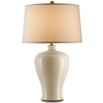 Blaise Table Lamp - Cream Crackle / Off White