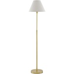 Dain Floor Lamp - Antique Brass / Off White