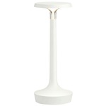 Bon Jour Unplugged Table Lamp - White / No Crown