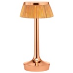 Bon Jour Unplugged Table Lamp - Copper / Rattan
