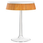 Bon Jour Table Lamp - White / Rattan