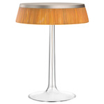 Bon Jour Table Lamp - Matte Chrome / Rattan